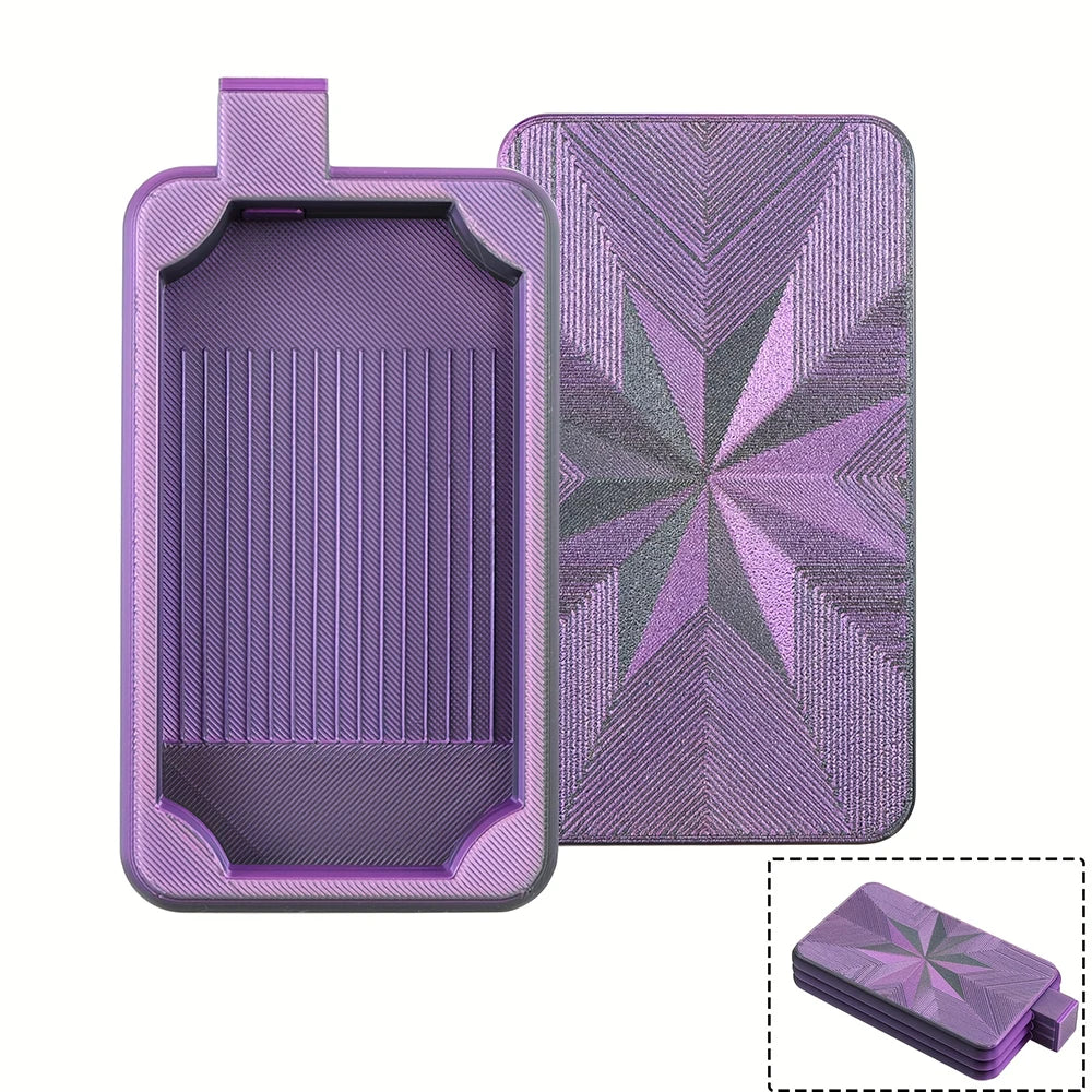 Gradient Color Diamond Art Tray With Lid, Diamond Painting Storage Box, DIY Crafts Tools Accessories