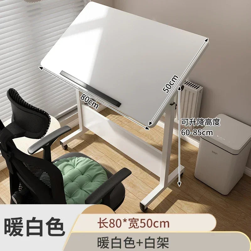 Foldable Lifting Puzzle Table Painting Special Work Table Bed Side Mobile Laptop Table Furniture Home Student Writing Desk