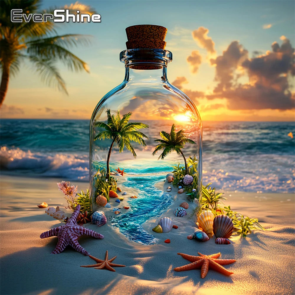 EverShine DIY Diamond Seaside Starfish Landscape Full Square / Round Drill
