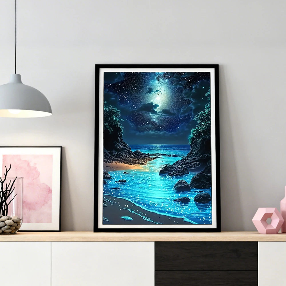 Seaside Landscape Beach Diamond Painting Full Square / Round Drills