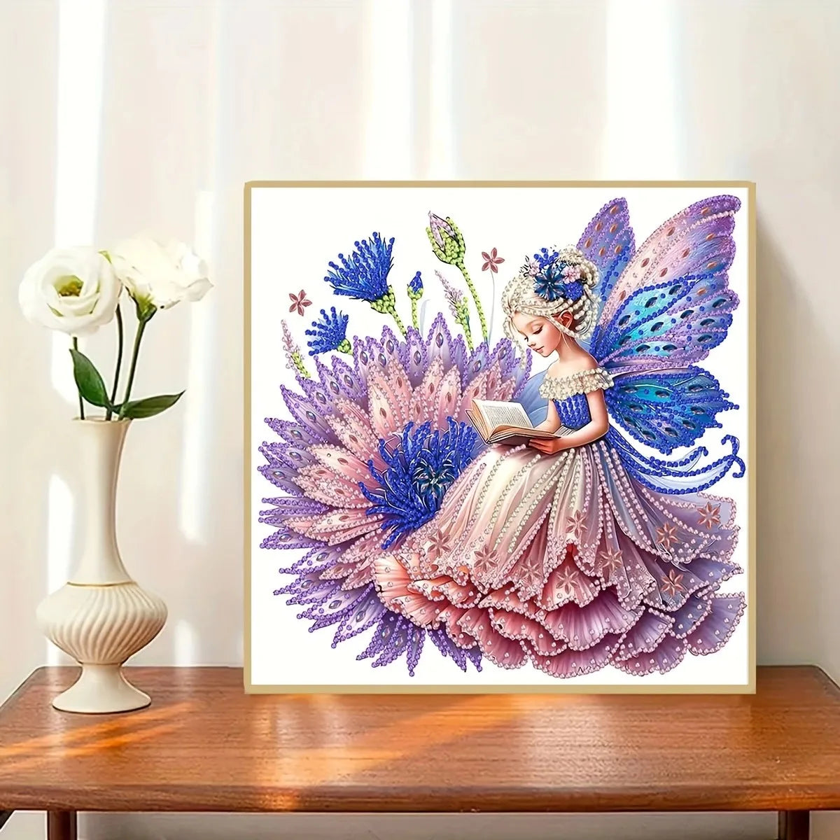 Fairy Diamond Painting Set - DIY Handicraft Set With Unique Shaped Crystals