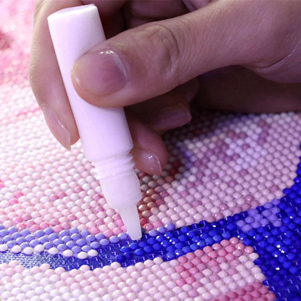 1-10PCS DIY tool Diamond Painting Accessories Round Square Sticky Drill Glue Non-toxic Bottled Glue Cross Stitch Glue Artwork Pa