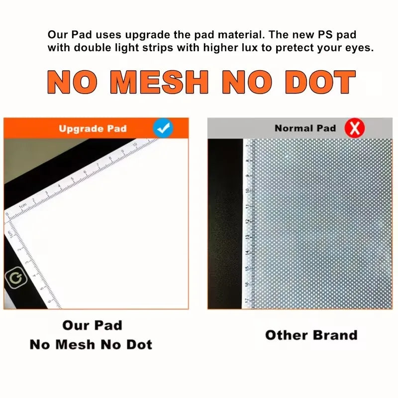 A4 Drawing tablet Digital Graphic Tablet LED Diamond Painting Light Pad Board Portable Board