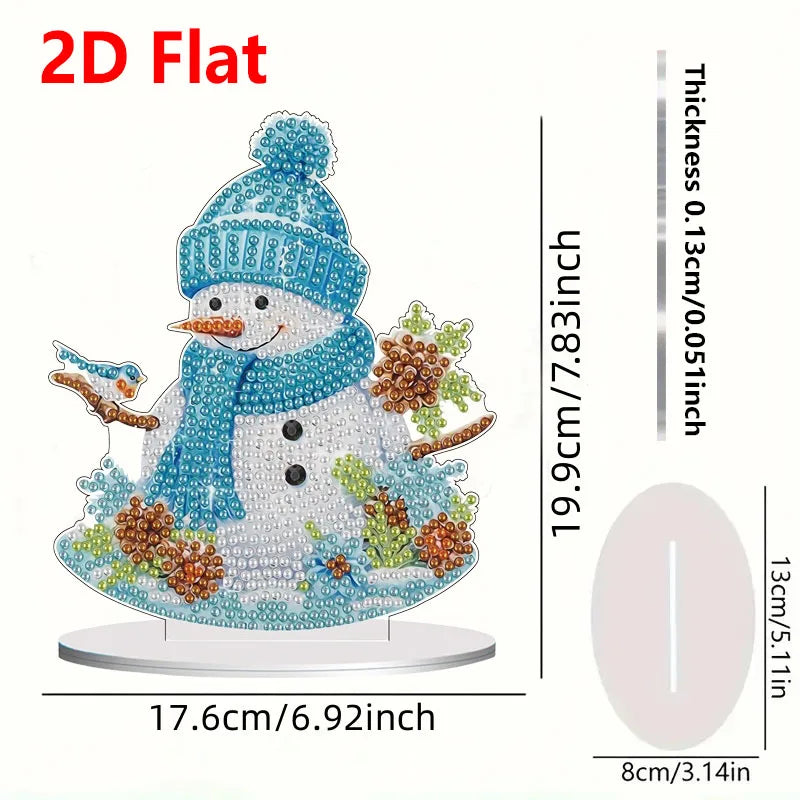 1pc DIY Diamond Painting Christmas Table Decoration