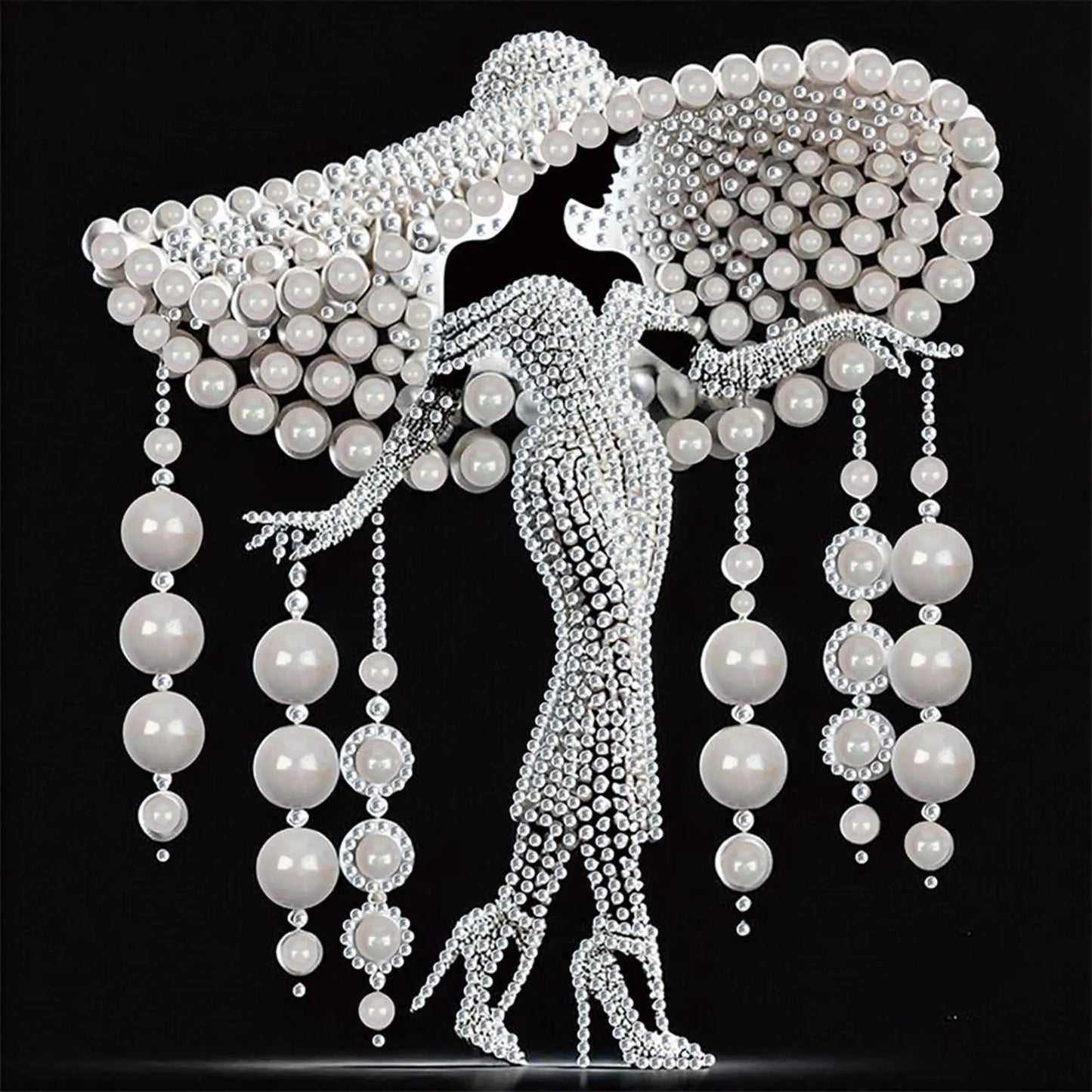 5D DIY Partial Special Shaped Drill Diamond Painting Kit Elegant Lady