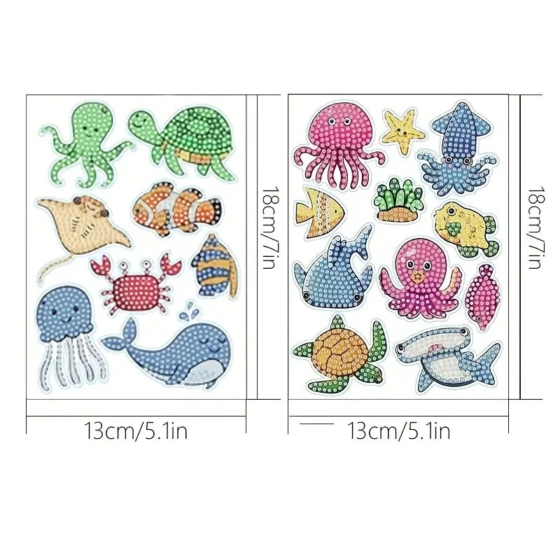 Diamond Sticker DIY Diamonds Art Diamonds Painting Stickers Cute Cartoon Pattern