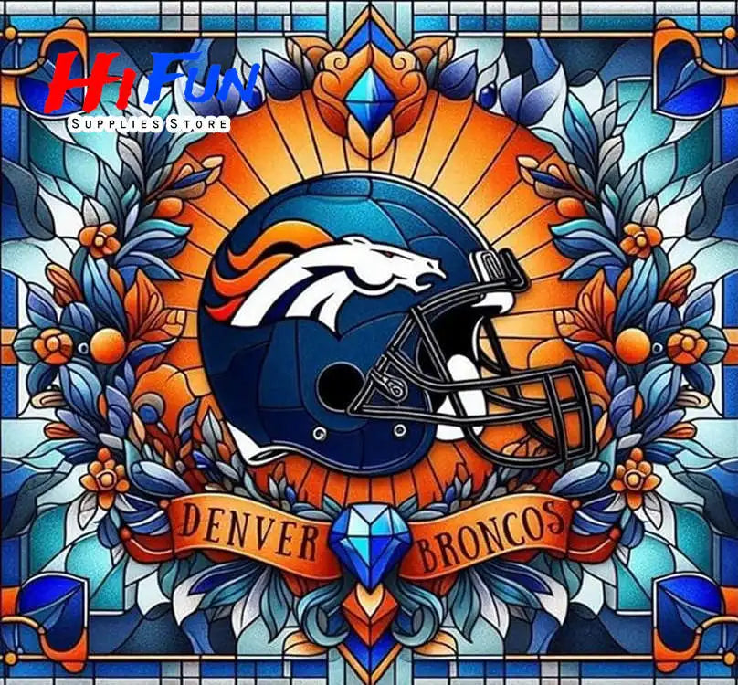 Full Drill Diamond Painting American Traditional Style Football Helmets For Sports Fans Full Square / Round Drill