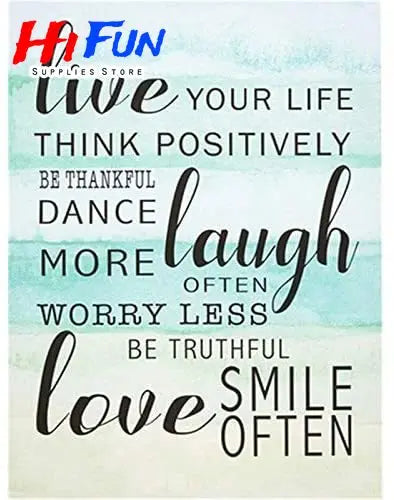 5D Diamond Painting Full Square / Round Family Poster Heart Text Love