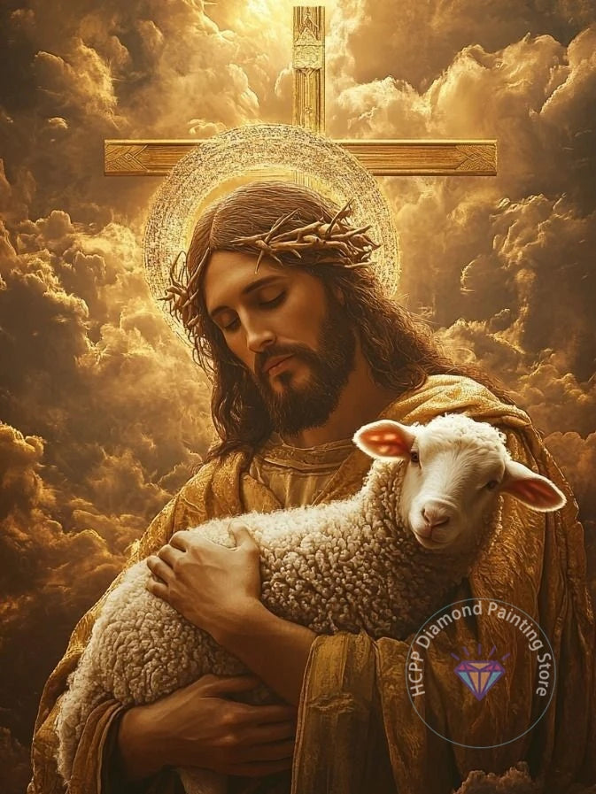 Jesus Christ Cross Diamond Painting Kit 5D DIY Round Drill