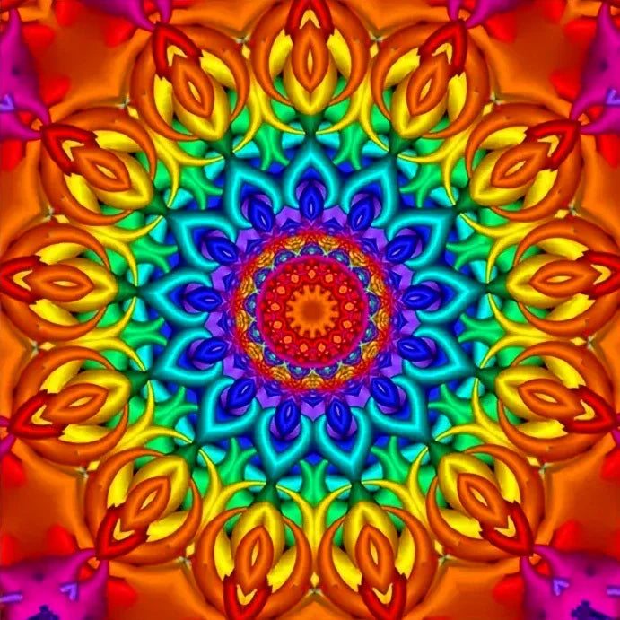 Huacan Full Diamond Painting Flower DIY 5d Diamond Mosaic Mandala Full Square / Round Drill