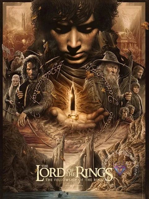 The Lord Of The Rings Diamond Painting Kit, 5D DIY Full Round Drill