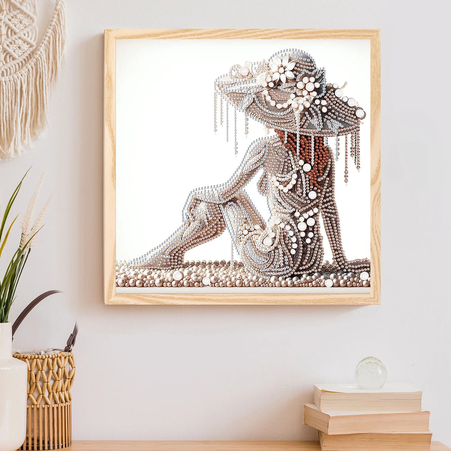 Special Shape Diamond Art Pearl Queen