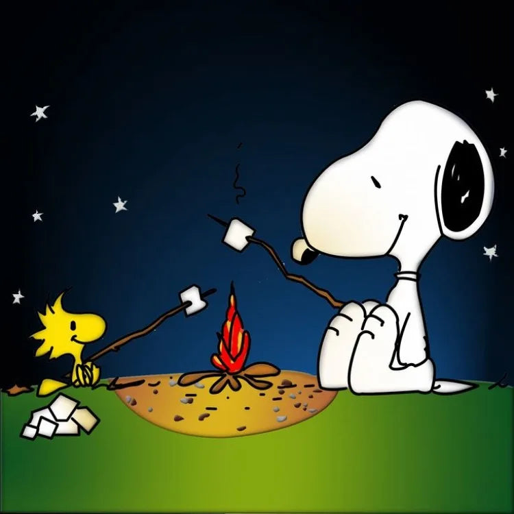 Cartoon Comics Snoopy Diamond Painting DIY Full Round Drill