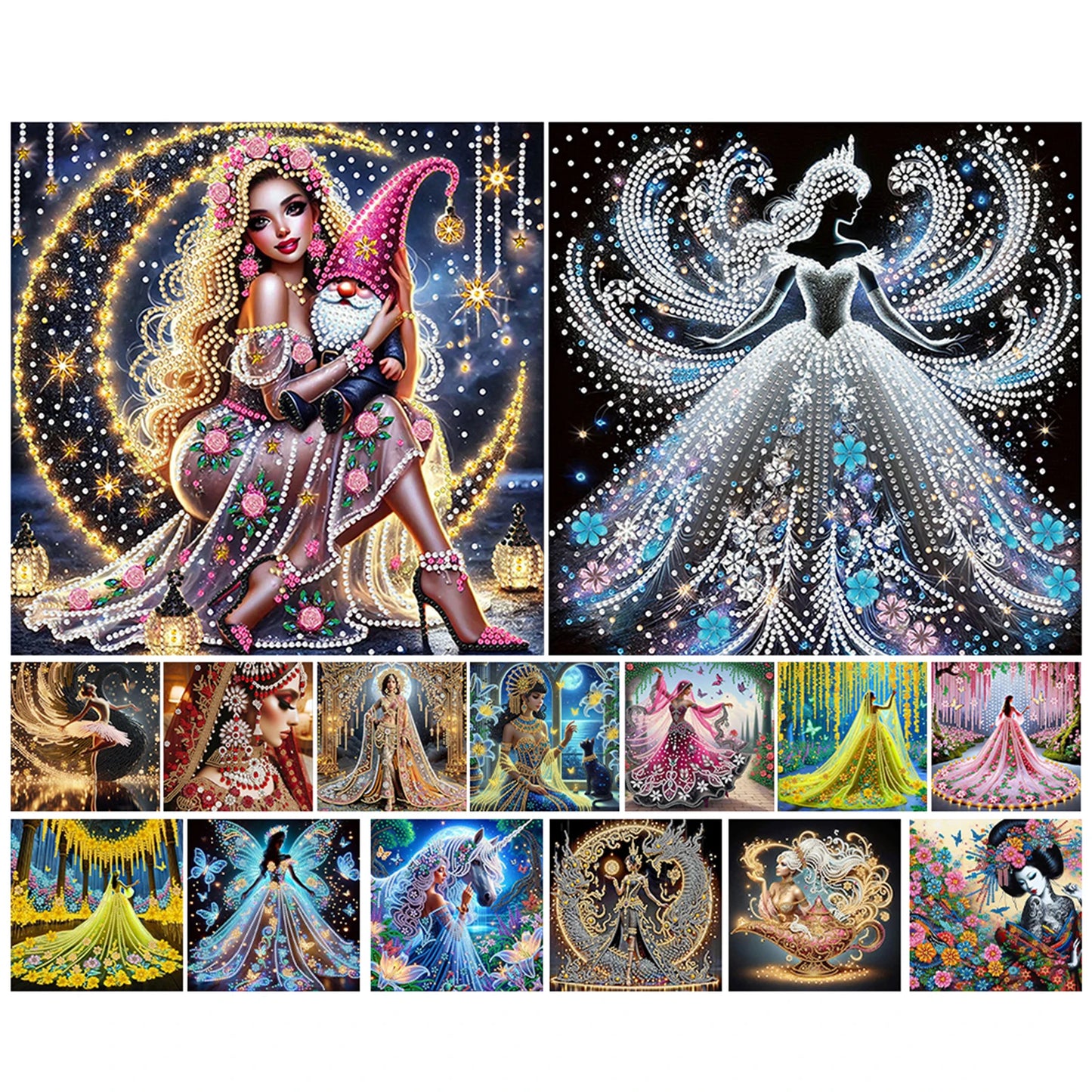 Beauty Diamond Art DIY Gem Art Diamond Painting Kits Crystal Rhinestones Diamond Painting 30x30cm
