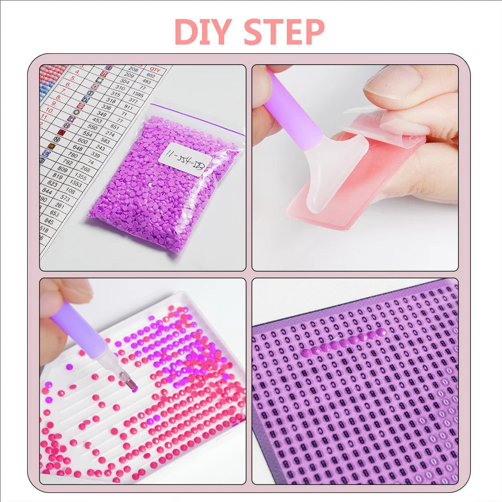 Huacan Woman & Man DIY Diamond Painting Full Square / Round Drill