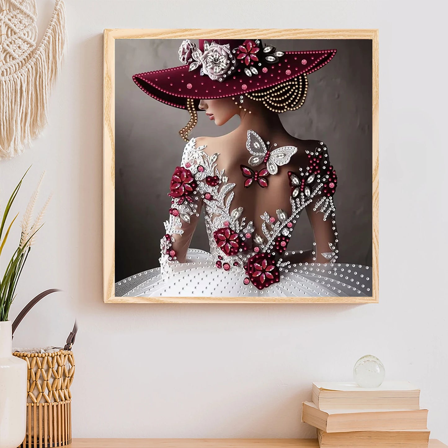 Lovely Lady Special Shaped 5D DIY Partial Drill Diamond Paintings