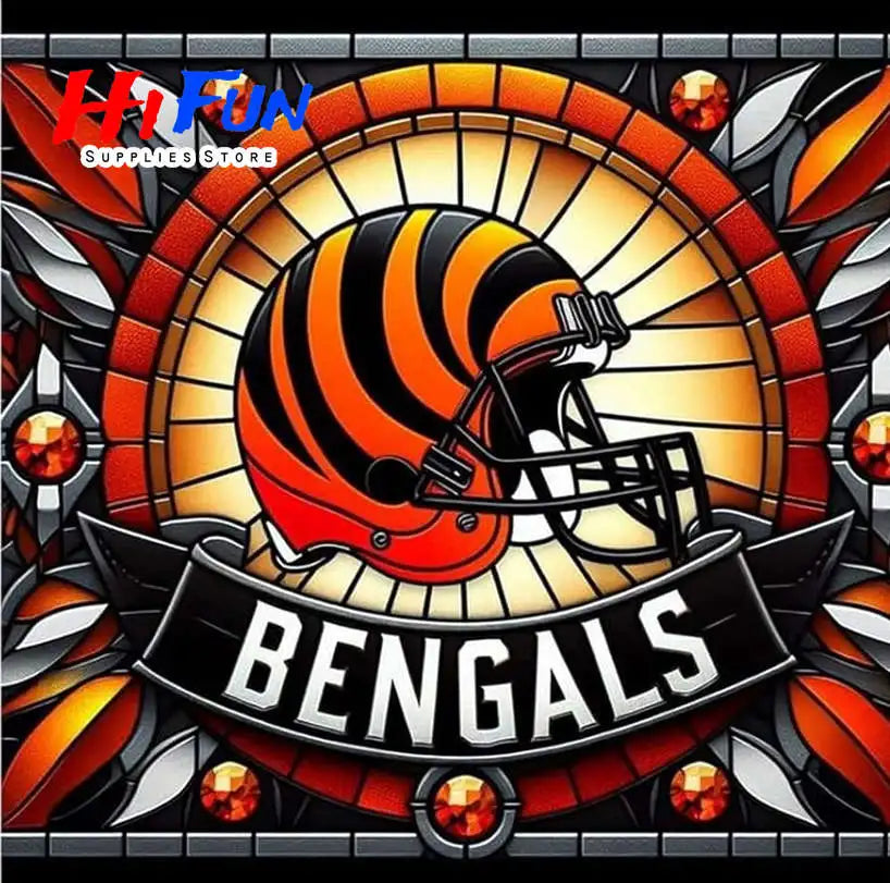 Full Drill Diamond Painting American Traditional Style Football Helmets For Sports Fans Full Square / Round Drill