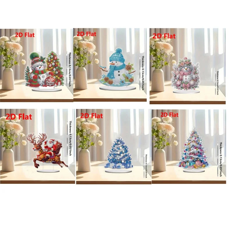 1pc DIY Diamond Painting Christmas Table Decoration
