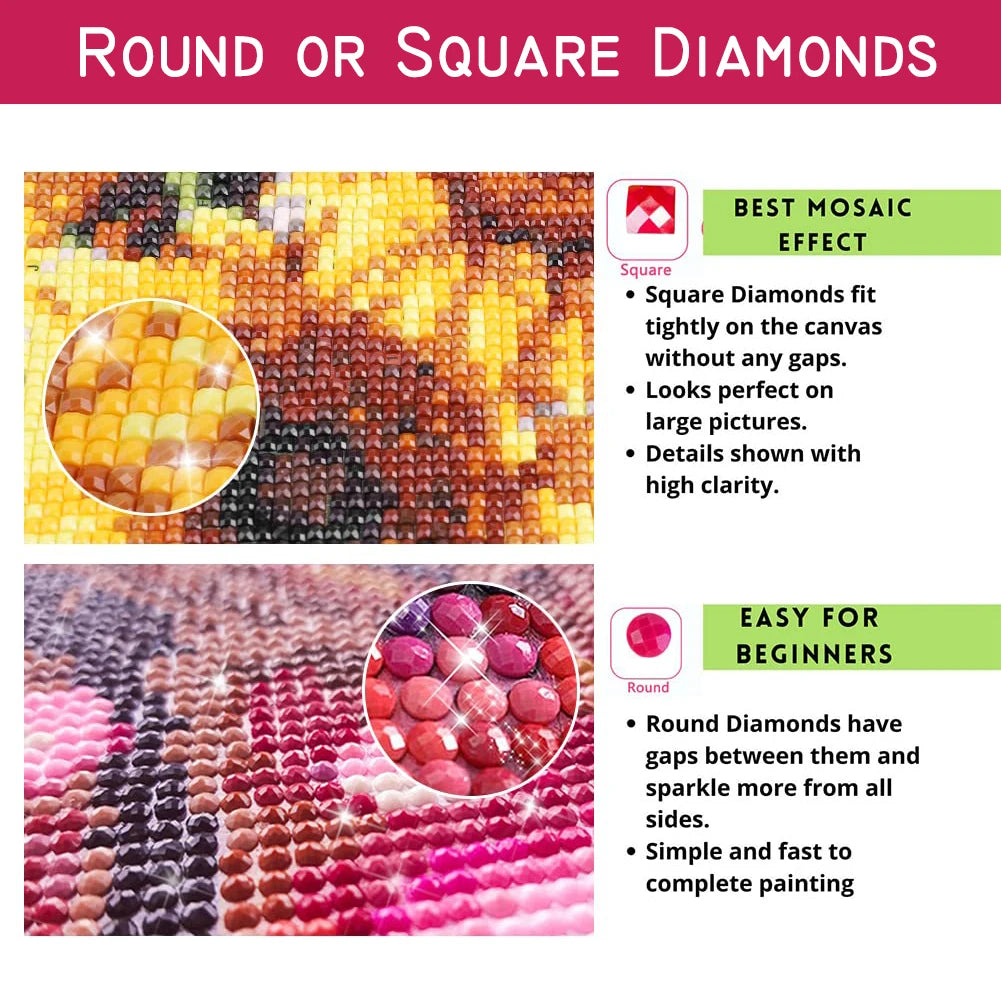 American Flag / Boots 5d DIY Diamond Painting Kits Full Square / Round Drills