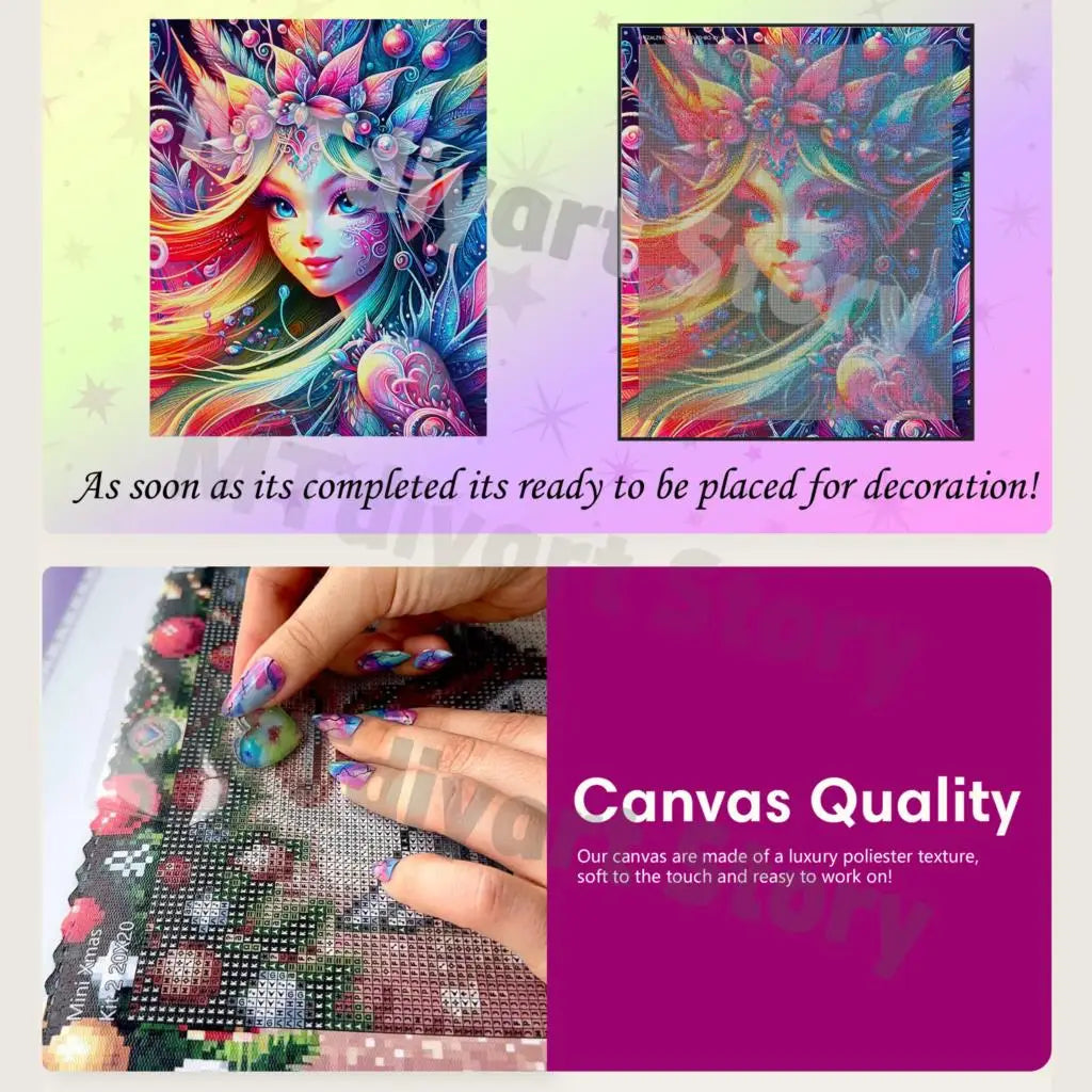 House Diamond Painting Landscape Flower5d DIY Square / Round Full Drill