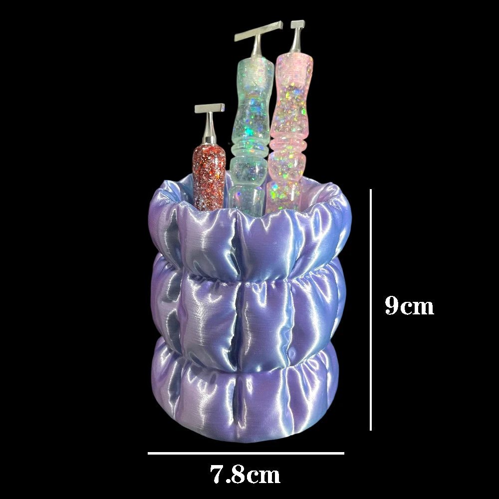 HOMFUN New Diamond Painting Pen Holder, Embroidery Pen Storage Holder, For Office Desk Home Study Storage Box Accessories Tool