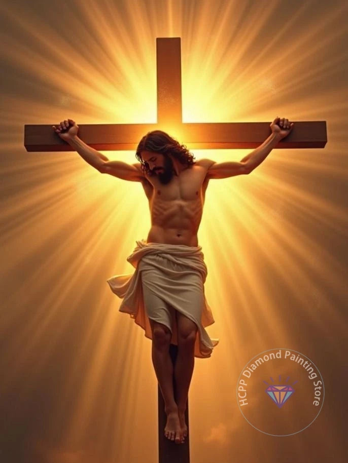 Jesus Christ Cross Diamond Painting Kit 5D DIY Round Drill