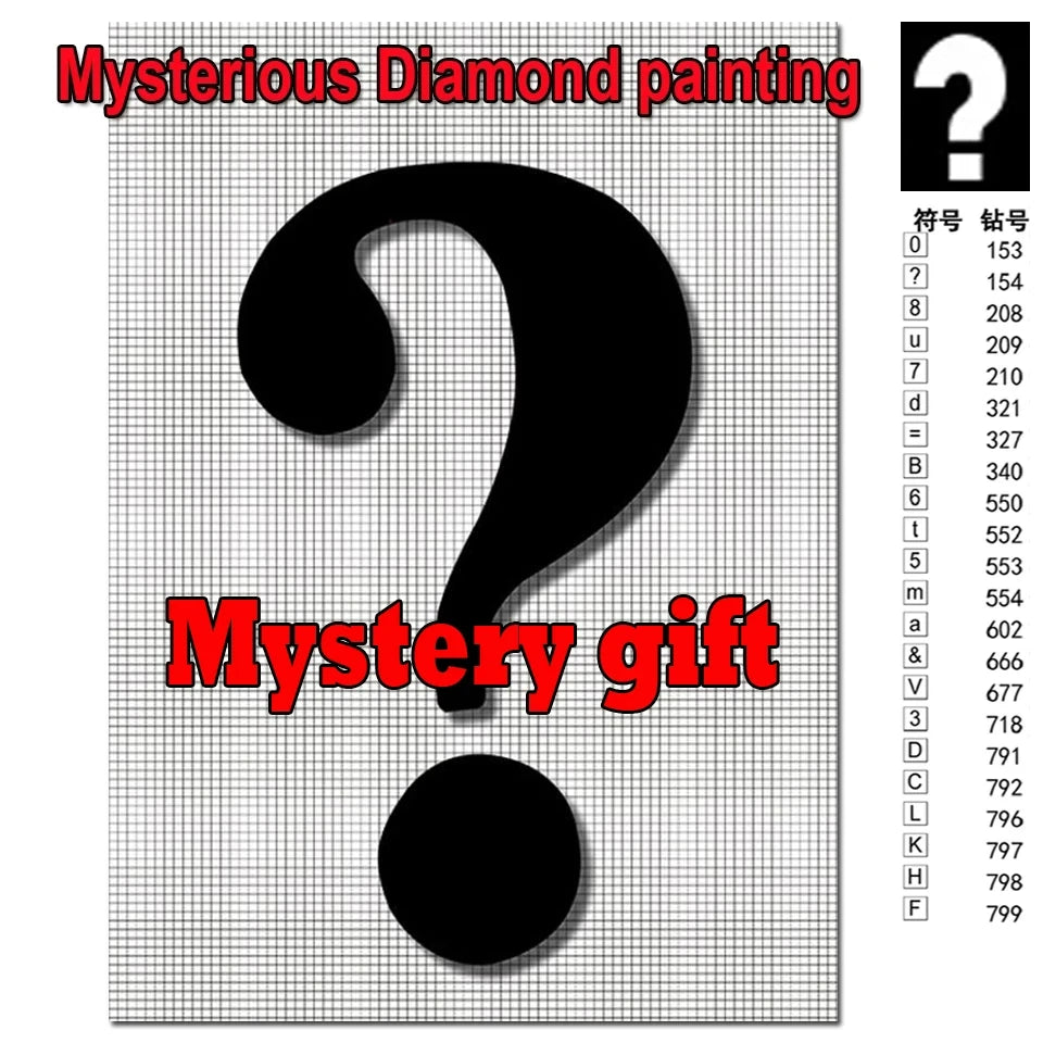 Blind Box Diamond Painted Mystery Box Rhinestone Picture 5D DIY Diamond Embroidery Sales Mosaic