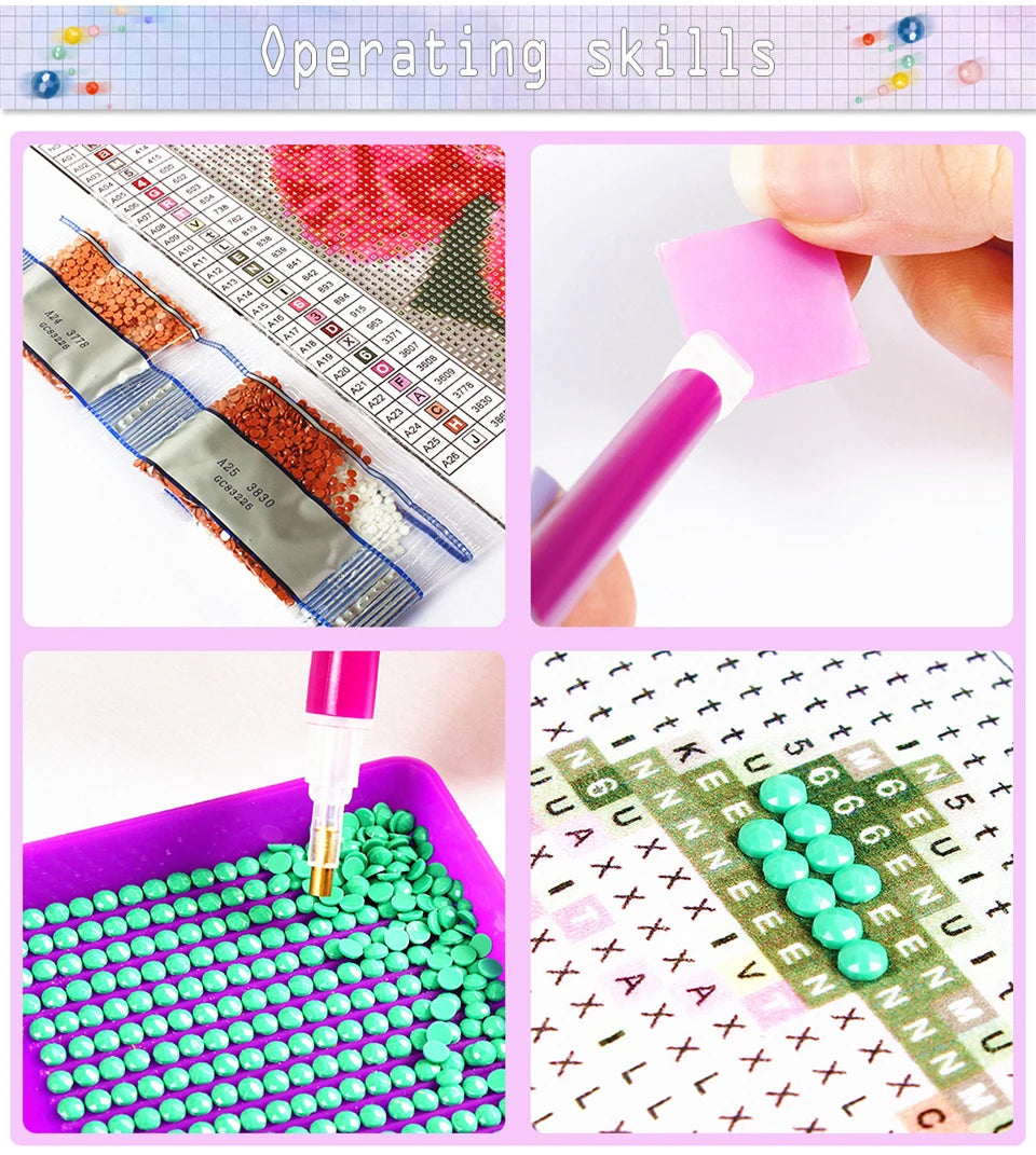Evershine DIY Diamond Flower Dream Catcher Full Square / Round Drill