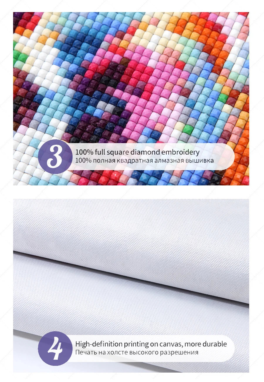 DIY Diamond Painting 5D Full Square / Round Rhinestone