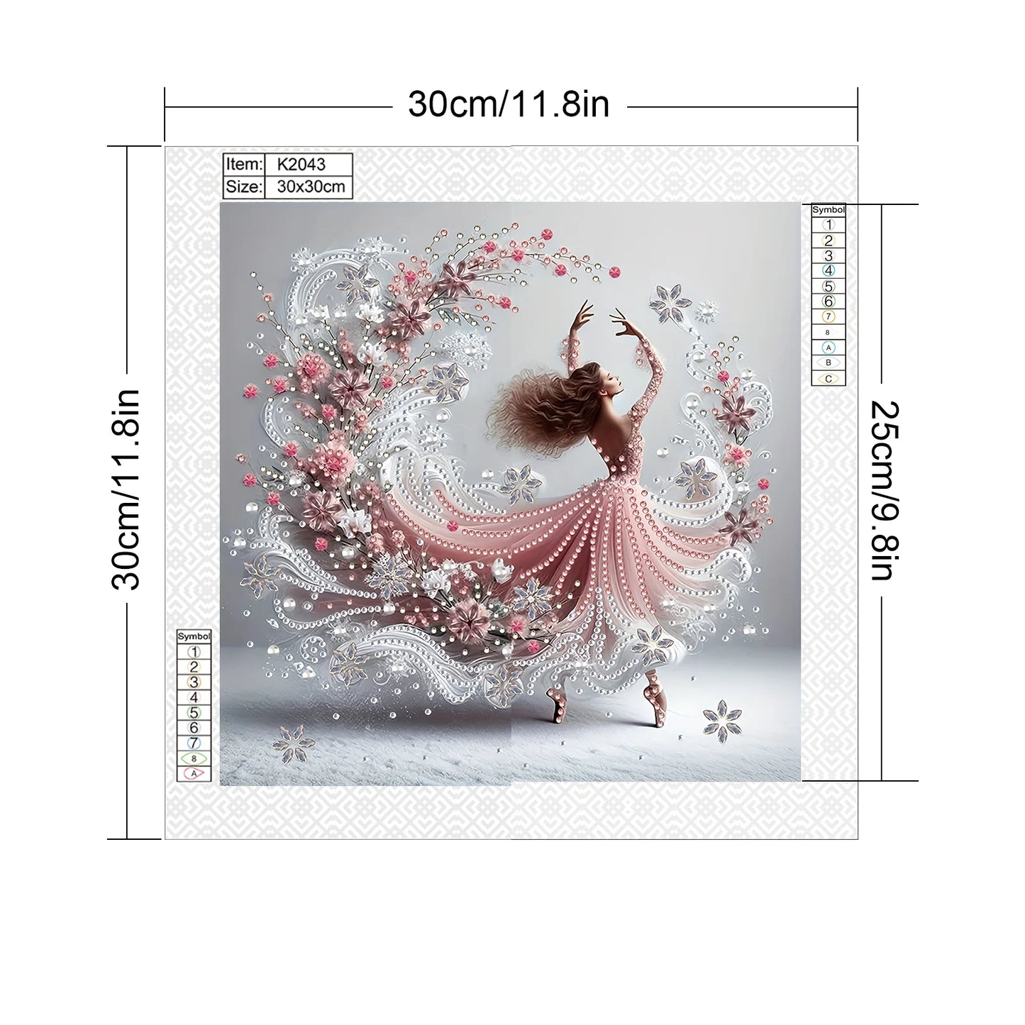 Dancer Special Shape Diamond Art Painting, DIY Crystal Diamond