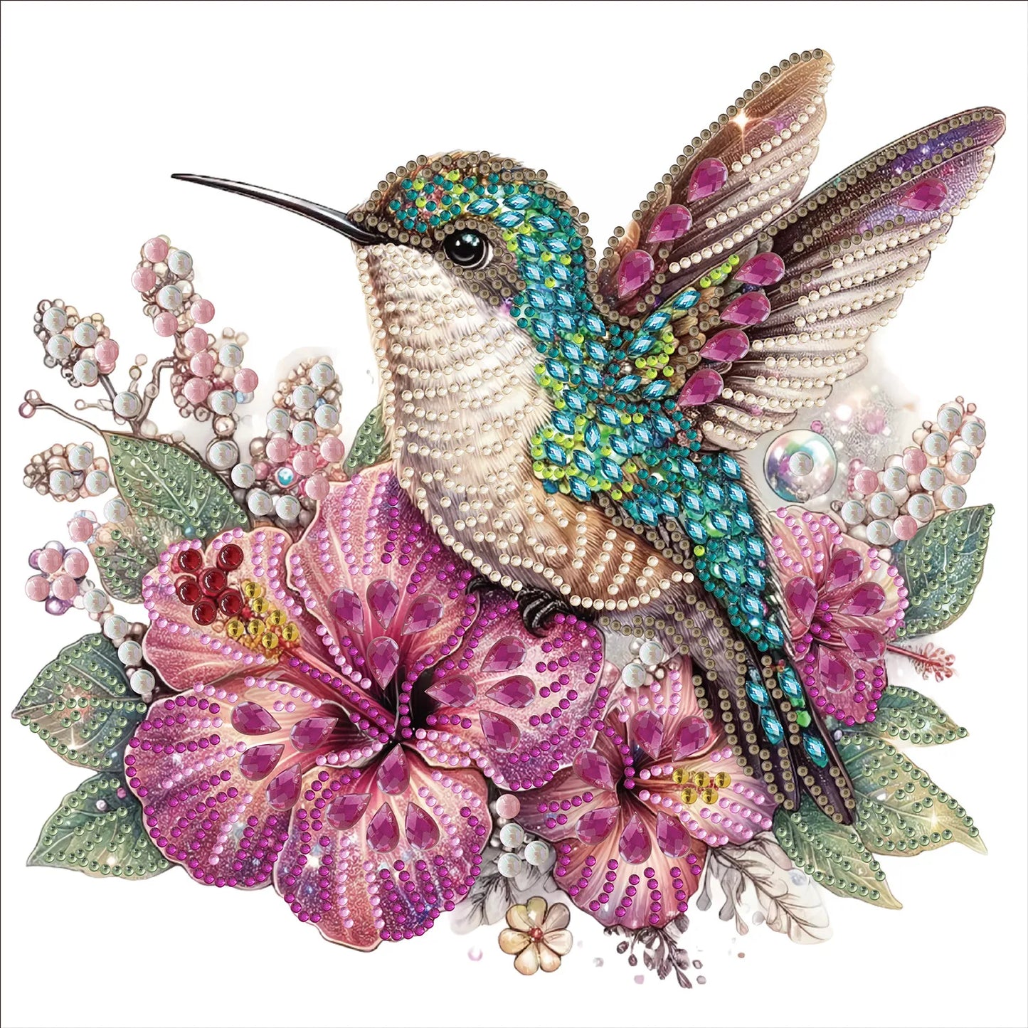 PhotoCustom Special Shape Diamond Painting Kits for Adults Special Shaped Crystal Rhinestones Diamond Art Painting for Home