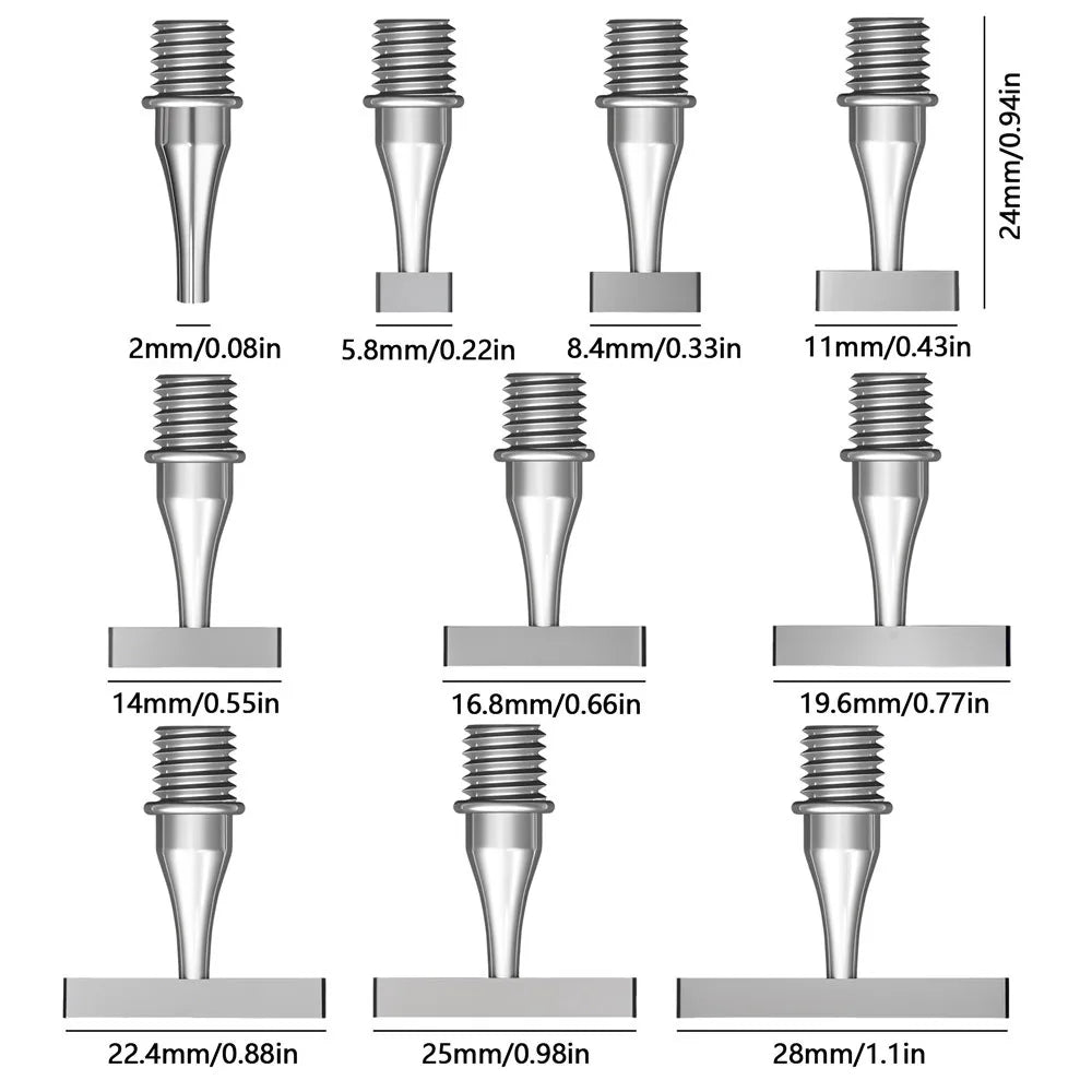 HOMFUN Diamond Painting Pen, Multifunctional Metal Screw Thread Tips Accessories