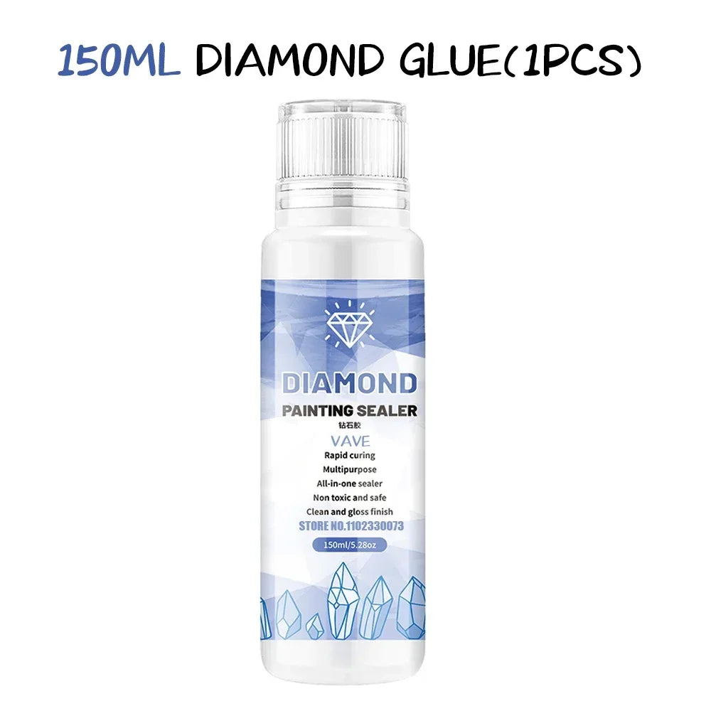 5d Diamond Painting Tools Glue Gel Permanent Hold Shine Effect Accessories