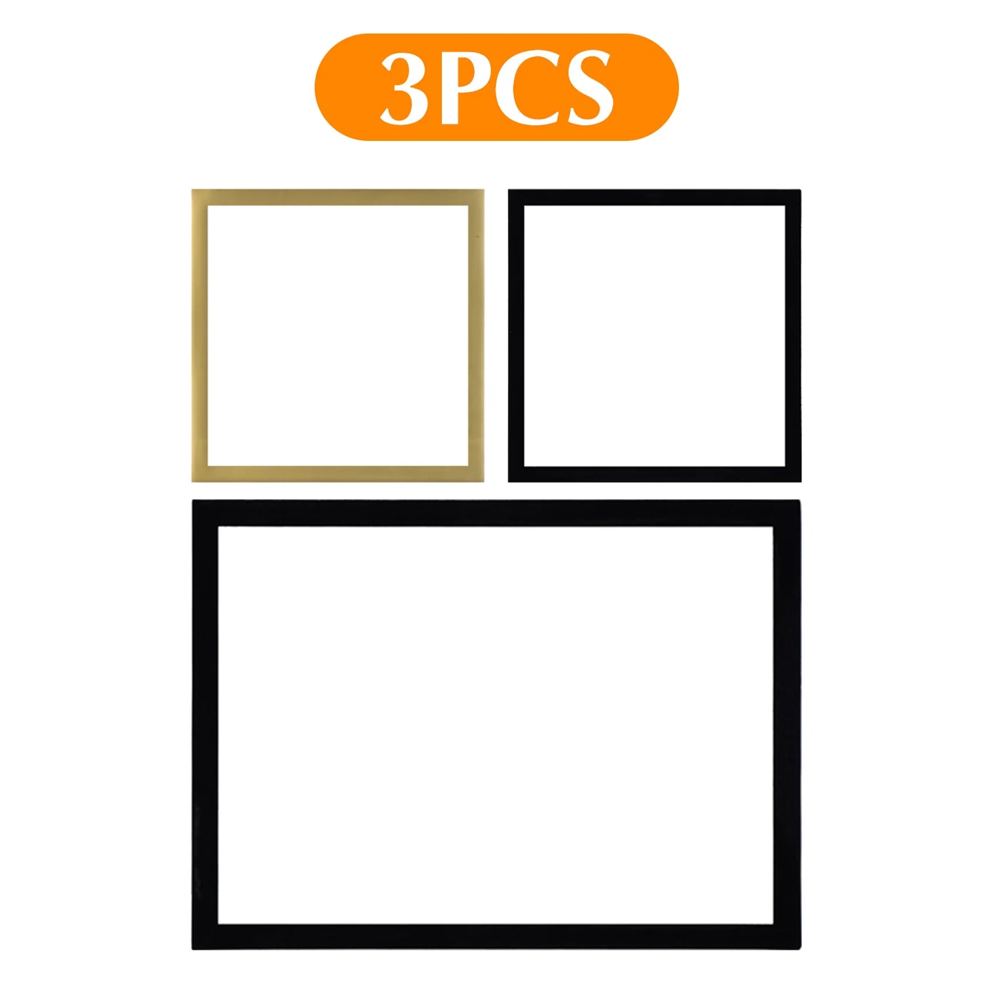 3pcs Magnetic Diamond Painting Frames Set 30x40/30x30cm 2 Sizes Self-Adhesive for Diamond Art Embroidery Photos Posters
