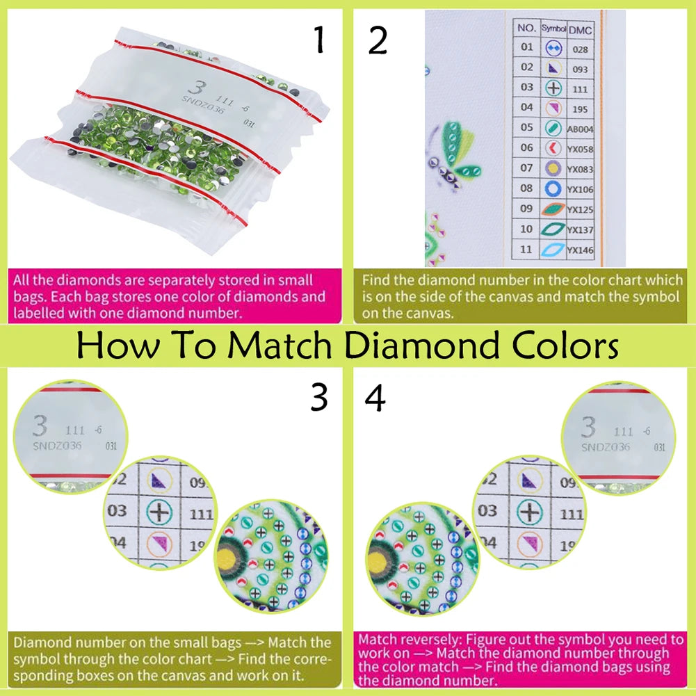 Special Shape DIY Diamond Painting Flower Fridge Magnets Sticker Kits