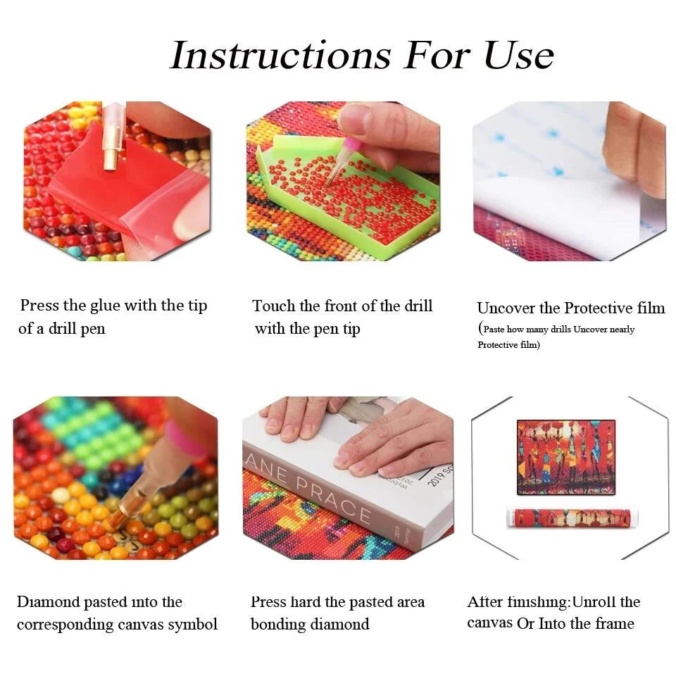 DIY Diamond Painting Beauty Girl Diamond Art Painting Full Square / Round Flower 5D