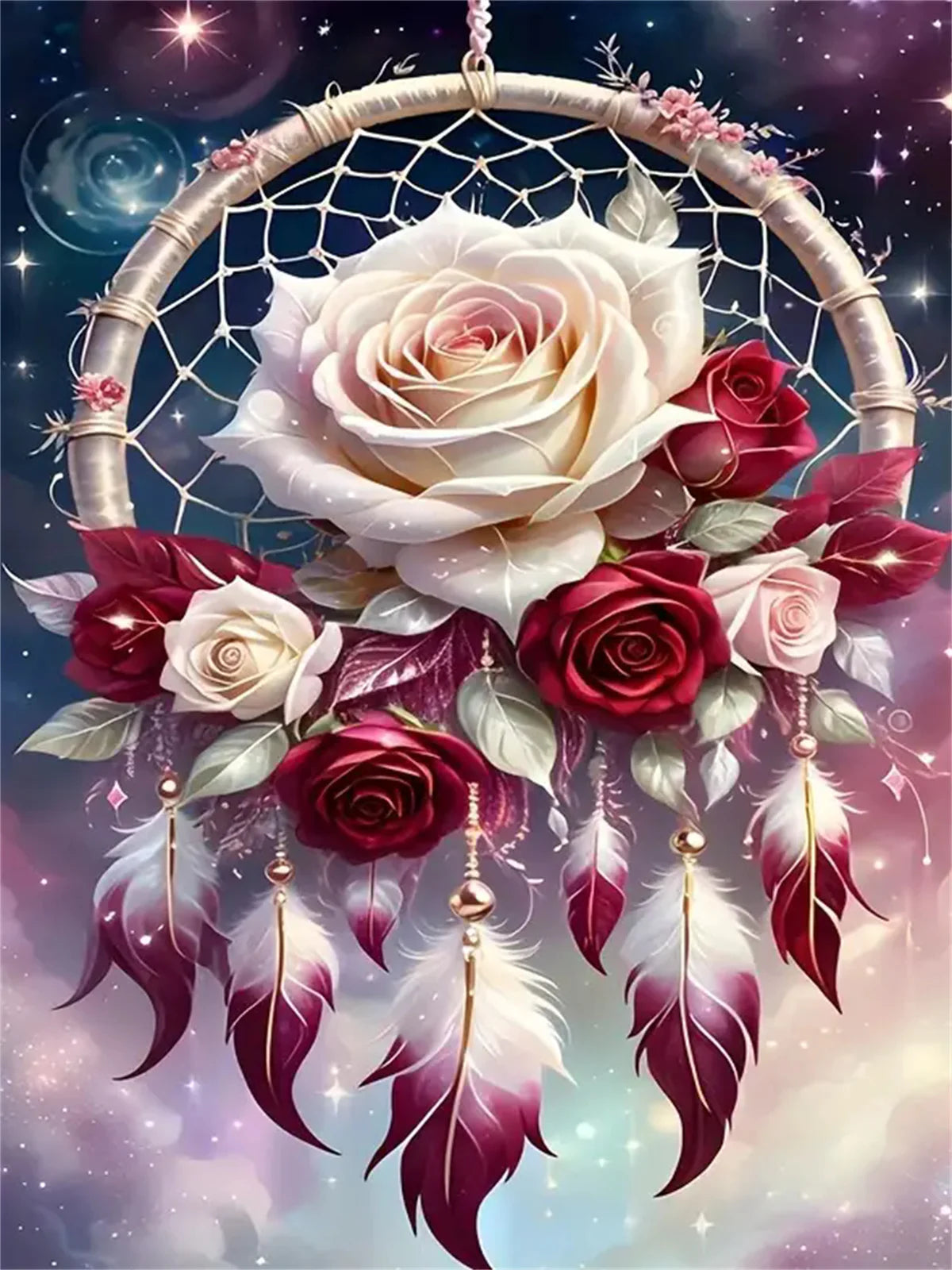 Evershine DIY Diamond Flower Dream Catcher Full Square / Round Drill