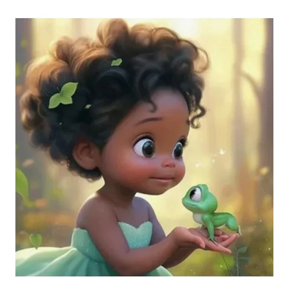 Cute Elf Girl With Big Eyes DIY Diamond Painting Kit Cartoon Full Round Drill
