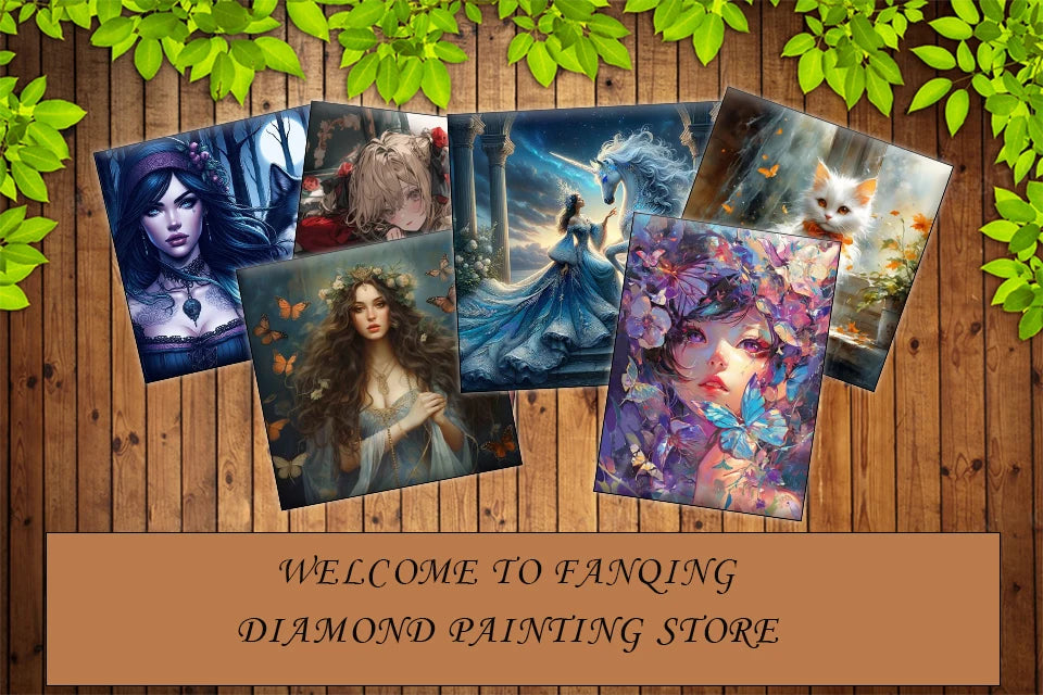 DIY Diamond Painting Beauty Girl Diamond Art Painting Full Square / Round Flower 5D
