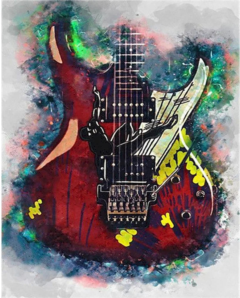 Guitar Full Round Diamond 5D DIY Painting