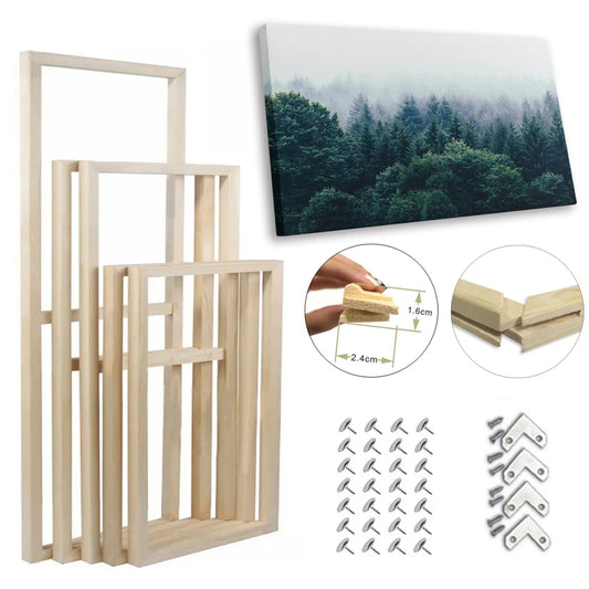 40x60, 50x70, 60x90, 60x120 DIY Wood Frame Kit For Diamond Painting Wall Art