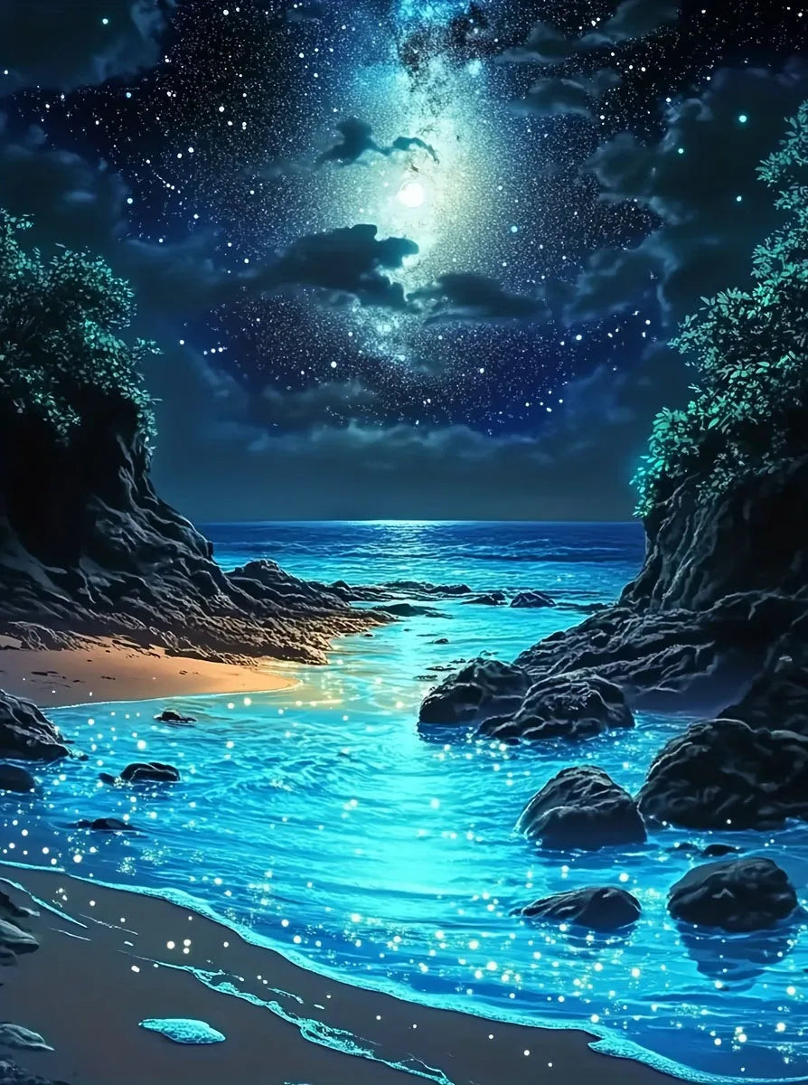 Seaside Landscape Beach Diamond Painting Full Square / Round Drills