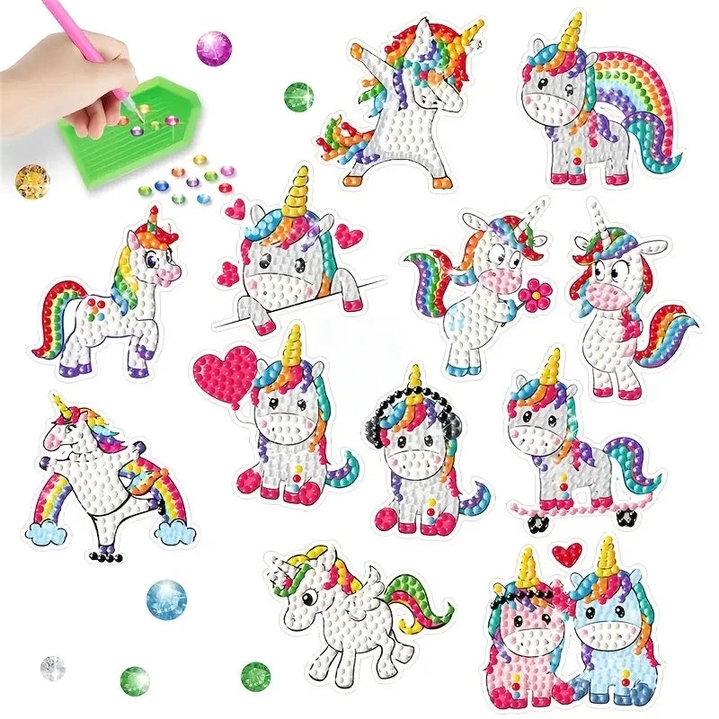 Diamond Sticker DIY Diamonds Art Diamonds Painting Stickers Cute Cartoon Pattern