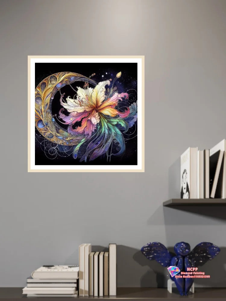 Landscape Flowers Diamond Painting Kit Square / Round Diamond 5D DIY