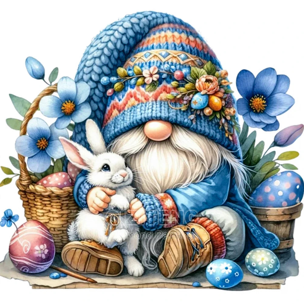 DIY Christmas Diamond Painting Gnome Full Diamond Mosaic Cartoon Elf Cross Stitch Set Art Festival Home Decoration Gift