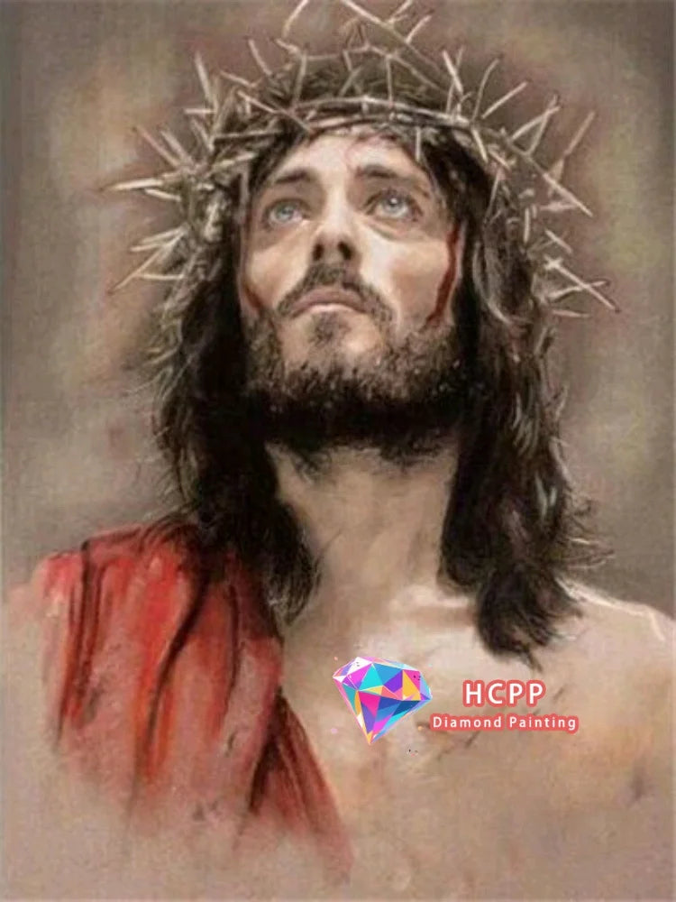 Jesus, Virgin Mary Diamond Painting Kit Square or Round Diamond 5D DIY Religious Mosaic