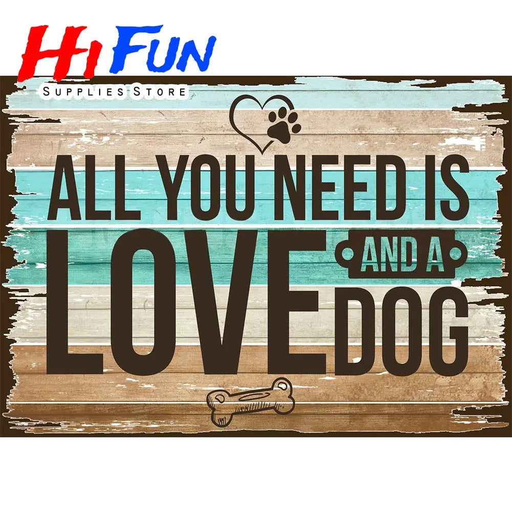 5D Diamond Painting Full Square / Round Family Poster Heart Text Love