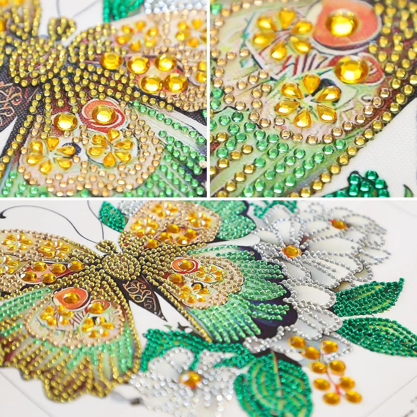PhotoCustom Special Shape Diamond Painting Kits for Adults Special Shaped Crystal Rhinestones Diamond Art Painting for Home