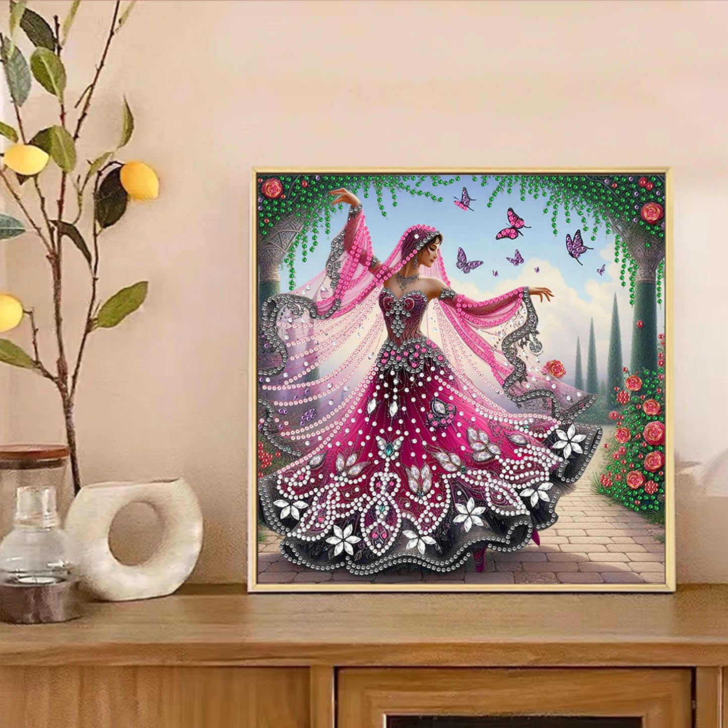 Beauty Diamond Art DIY Gem Art Diamond Painting Kits Crystal Rhinestones Diamond Painting 30x30cm