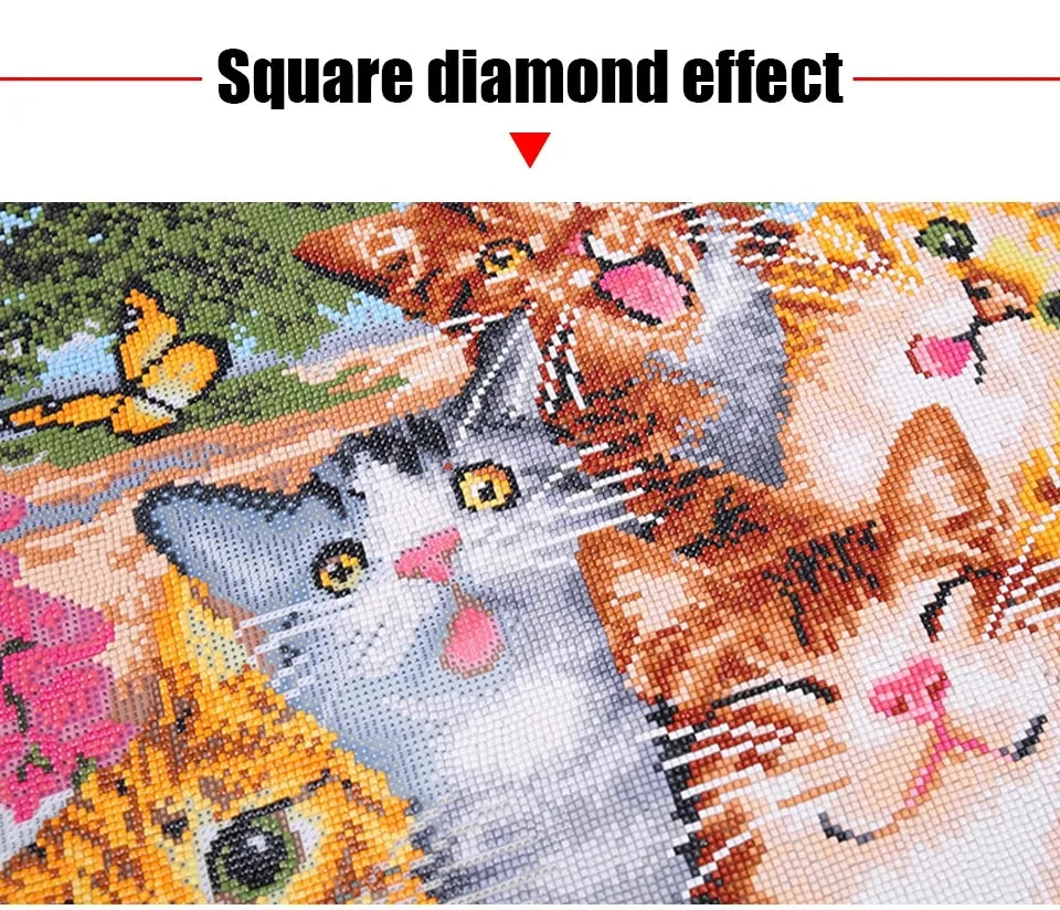 Farm Scenery and Beautiful Birds, 5D Diamond Painting Full Square / Round Drill